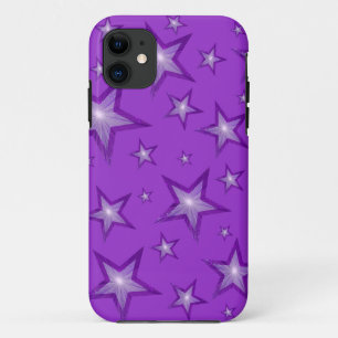 パープルスターズiPhoneケース iPhone 11 ケース