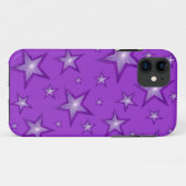 パープルスターズiPhoneケース Case-Mate iPhoneケース (裏面(横))