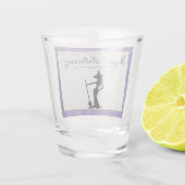 パープルスターバストウィッチハロウィーン ショットグラス (裏面)