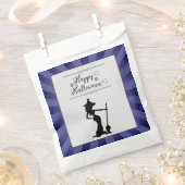 パープルスターバストウィッチハロウィーン フェイバーバッグ (クリップ留めされた状態)