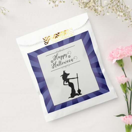 パープルスターバストウィッチハロウィーン フェイバーバッグ (封をした状態)