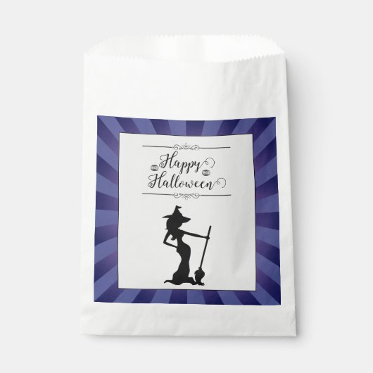 パープルスターバストウィッチハロウィーン フェイバーバッグ (正面)