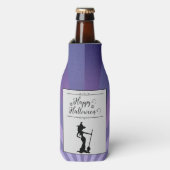 パープルスターバストウィッチハロウィーン ボトルクーラー (ボトル正面)