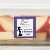 パープルスターバストウィッチハロウィーン ラベル (貼付)