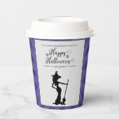 パープルスターバストウィッチハロウィーン 紙コップ (裏面)