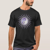 パープルスターバスト陰陽 Tシャツ (正面)