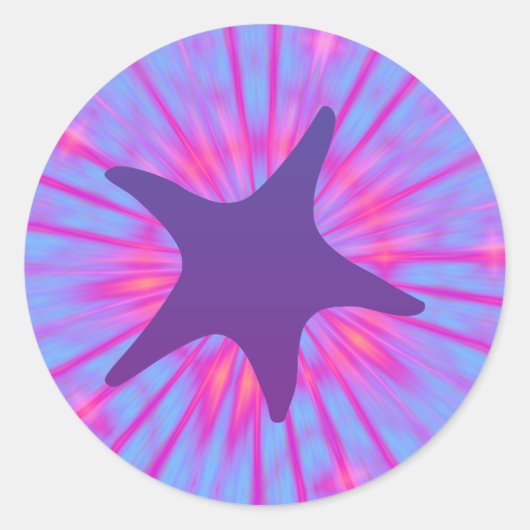 パープルスターフィッシュ ラウンドシール (正面)