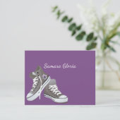 パープルスターフェードスニーカーズバルミツワーサンキュー サンキューカード (スタンド正面)