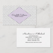 パープルスターモダンズの名刺 コーリングカード (正面/裏面)