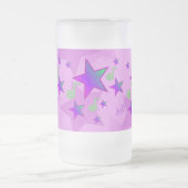 パープルスターライトルーラビー フロストグラスビールジョッキ (中央)
