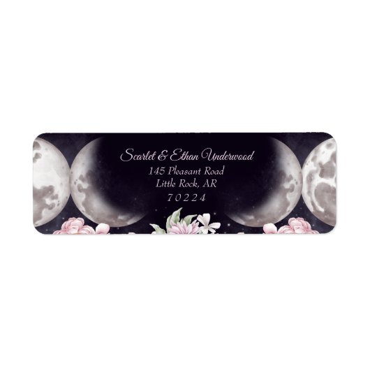 パープルスターリースカイトリプルムーンハンドスティング ラベル (正面)