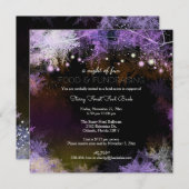 パープルスターリーフォレストチャリティーファンドレイジング 招待状 (正面/裏面)