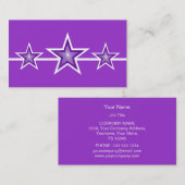 パープルスター3星の名刺パープル 名刺 (正面/裏面)