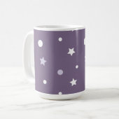 パープルスター コーヒーマグカップ (正面左)
