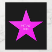 パープルスターDIY ワインラベル (シングルラベル)