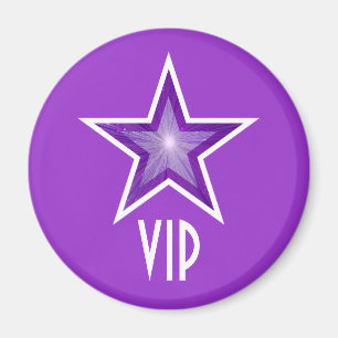 パープルスター'VIP'冷蔵庫用マグネットラウンドパープル マグネット