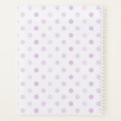 パープルスティレット・ヒール・ブパーソナライズされたーツ プランナー手帳 (裏面)