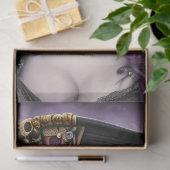 パープルスティームパンク美しい 薄葉紙 (ギフト)