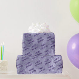 パープルステイン誕生日 ラッピングペーパー