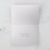 パープルストックキッチンブライダルシャワーありがとう サンキューカード (内部)