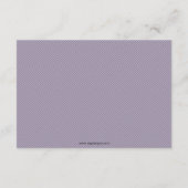 パープルストックキッチンブライダルシャワーレシピカード (裏面)