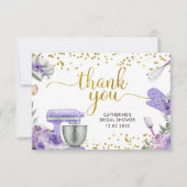 パープルストックザキッチンサンキューカード サンキューカード (正面)