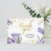 パープルストックザキッチンサンキューカード サンキューカード (スタンド正面)