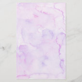 パープルストックザキッチンブライダルシャワーアドバイスカード (裏面)