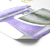 パープルストックザキッチンブライダルシャワーミモザバー ポスター (角)