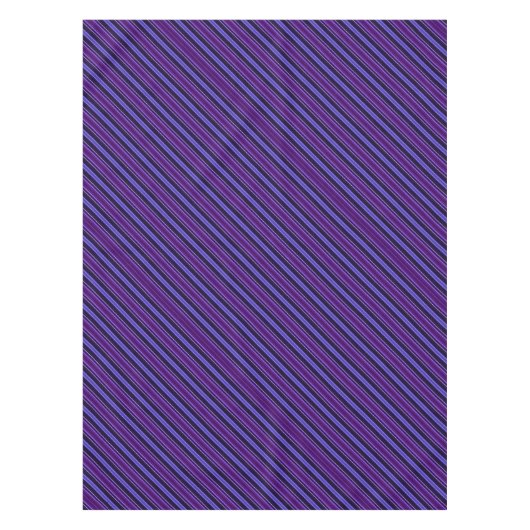 パープルストライプのズ テーブルクロス (正面)