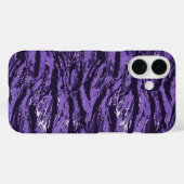 パープルストライプの迷彩柄電話ケース Case-Mate iPhoneケース (裏面 (横))