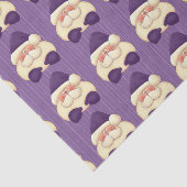 パープルストライプサンタとマッチングサンタ 薄葉紙 (詳細)