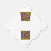 パープルストライプゼブラアート フェイバーボックス (折り畳みなし)