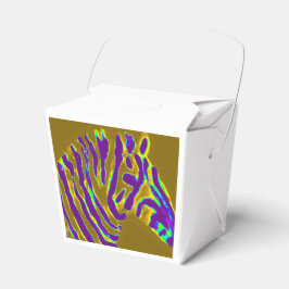 パープルストライプゼブラアート フェイバーボックス