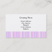 パープルストライプデザイナーケーキ名刺 名刺 (裏面)