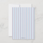 パープルストライプバルミツワーRSVP返信カード 出欠カード (裏面)