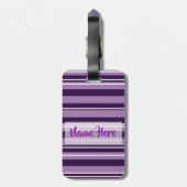 パープルストライプラゲッジタグ ラゲッジタグ (裏面縦)
