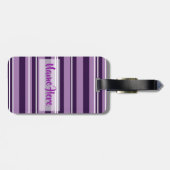 パープルストライプラゲッジタグ ラゲッジタグ (裏面横)