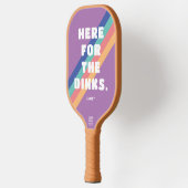 パープルストライプヴィンテージはこちらディンク ピックルボールラケット (左)