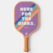 パープルストライプヴィンテージはこちらディンク ピックルボールラケット (裏面)