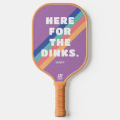 パープルストライプヴィンテージはこちらディンク ピックルボールラケット (正面)