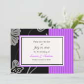 パープルストライプ日付の保存 セーブザデート (スタンド正面)