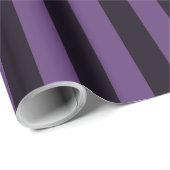 パープルストライプ縦型カスタマイズこれ! ラッピングペーパー (ロールコーナー)