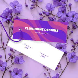 パープルストライプ衣料品サイズ価格ハンガカードサイズ