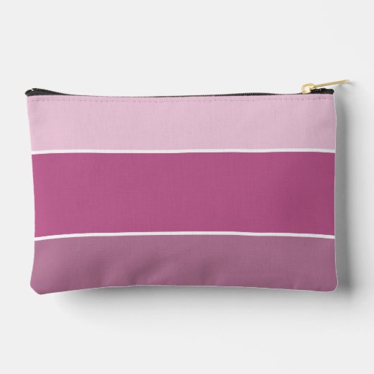 パープルストライプ静脈瘤モノグラム アクセサリーポーチ (裏面)