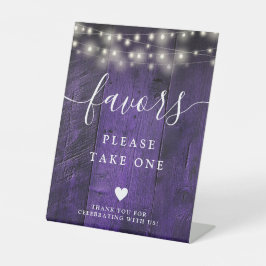 パープルストリングライツボ素朴ーホバーンウッド好み 台座サイン