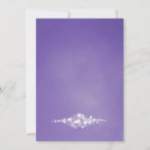 パープルストリングライツ60th誕生日パーティー 招待状 (裏面)