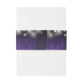 パープルストリングラ素朴イツウッドボホバ結婚ンズ 招待状ベリーバンド (裏面例)