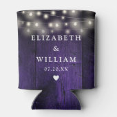 パープルストリングラ素朴イツウッドボホバ結婚ンズ 缶クーラー (裏面)