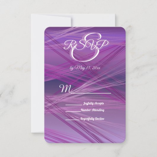 パープルストリークス結婚ズ 出欠カード (正面)